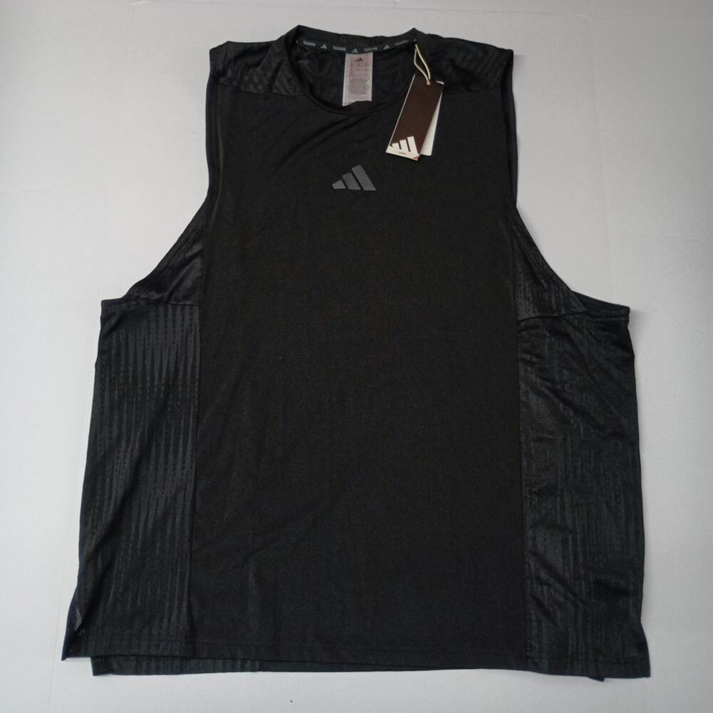Adidas Men's Size 2XL XXL D4T Training Tank Top Sleeveless Shirt Black